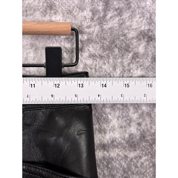 New Wilfred Pants 4 Womens Aritzia Rebel Straight Leg Seamed Faux Leather - Picture 3 of 7